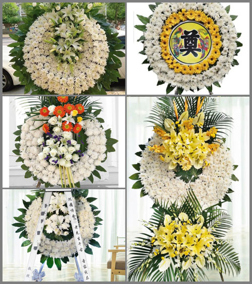 山西长治长子县宋村乡西河村花圈速递